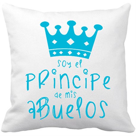 Cojín con relleno Soy el principe de mis abuelos