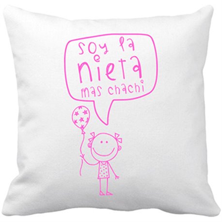 Cojín con relleno Soy la nieta más chachi