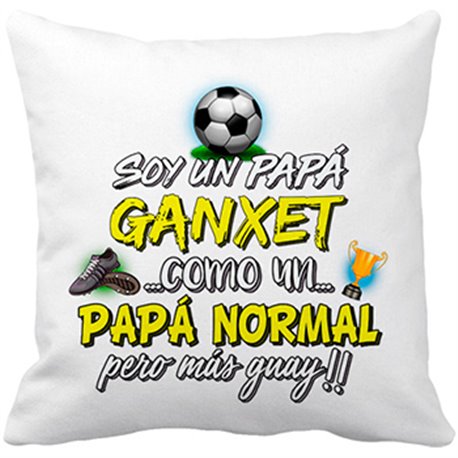 Cojín con relleno soy un papá Ganxet como un papá normal pero más guay