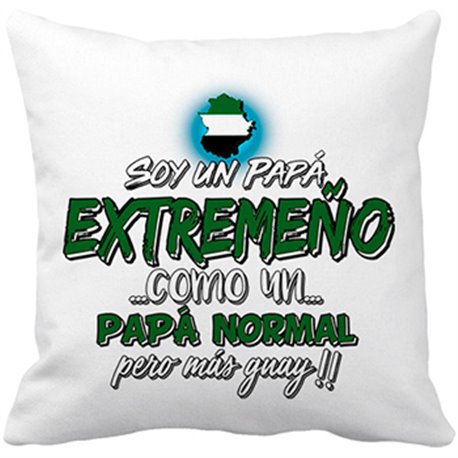 Cojín con relleno soy un papá extremeño como un papá normal pero más guay