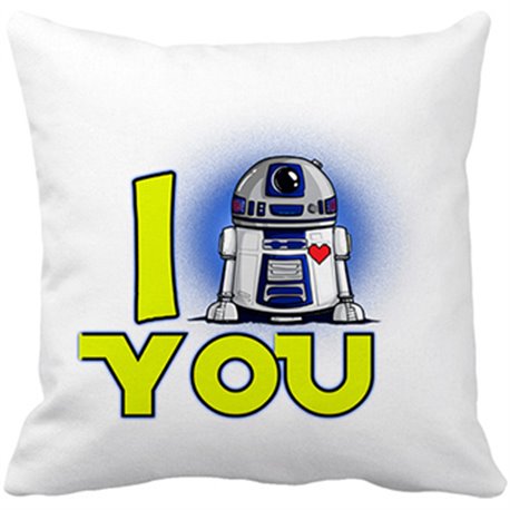 Cojín con relleno Star Wars I Love You R2D2 androide