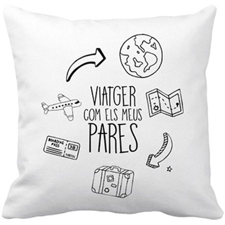 Cojín con relleno viatger com els meus pares