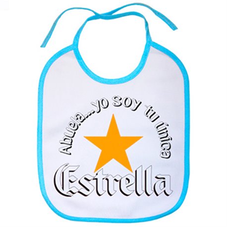 Babero abuela yo soy tu única Estrella