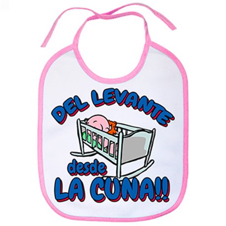 Babero del Levante desde la cuna fútbol