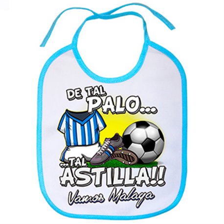 Babero De tal palo tal astilla Málaga fútbol