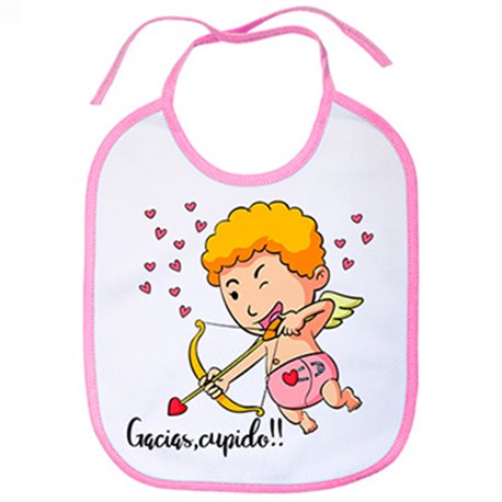 Babero gracias Cupido San Valentín día de los enamorados