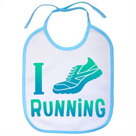 Babero I Love Running para runners