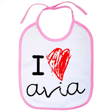 Babero I Love avia