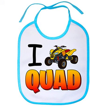 Babero I Love Quad