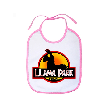Babero Llama Park silueta