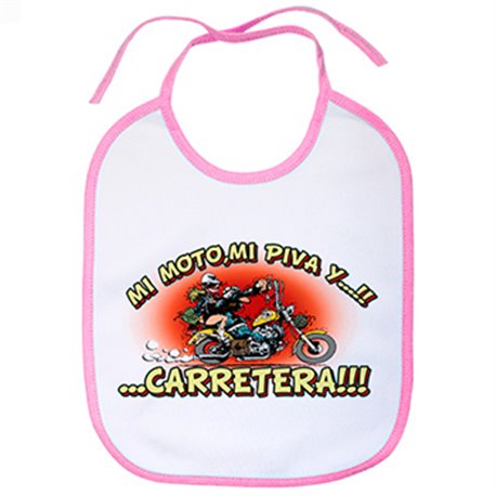 Babero mi moto mi piva y la carretera motero