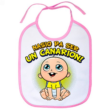 Babero nacido para ser Un Canarión Las Palmas fútbol