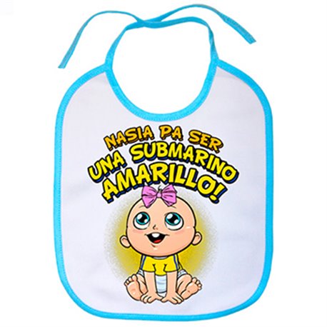 Babero nacida para ser una Submarino Amarillo Villarreal fútbol