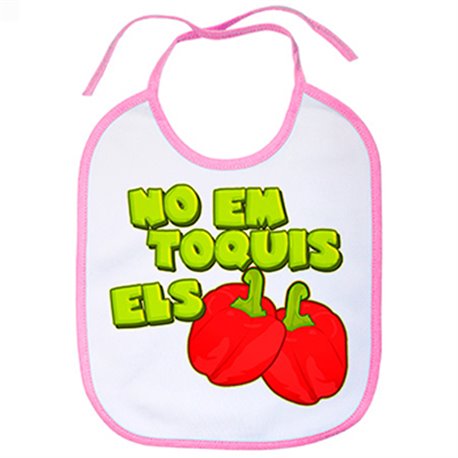 Babero No em toquis els pebrots