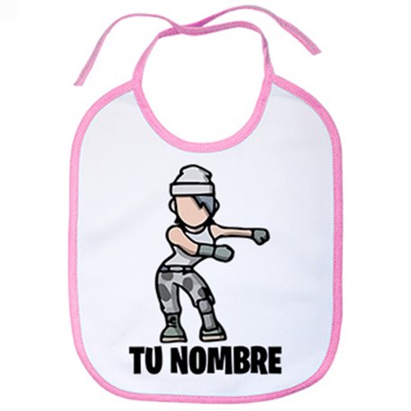 Babero Fortnite pose Floss baile Backpack Kid personalizable con nombre