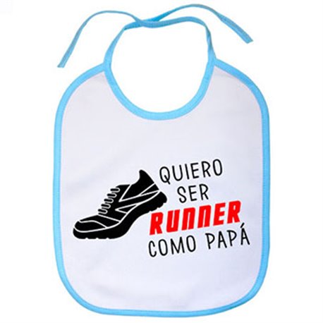 Babero Quiero ser runner como papá