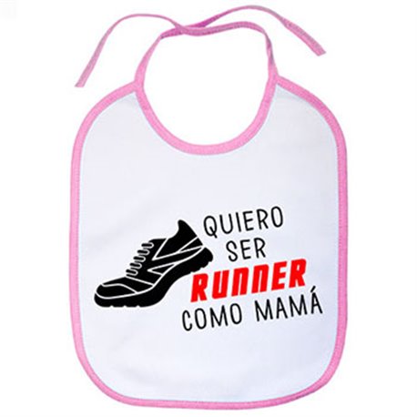 Babero Quiero ser runner como mamá