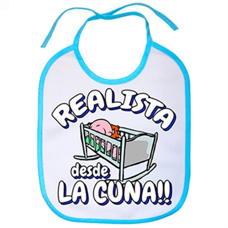 Babero Realista desde la cuna Real Sociedad fútbol