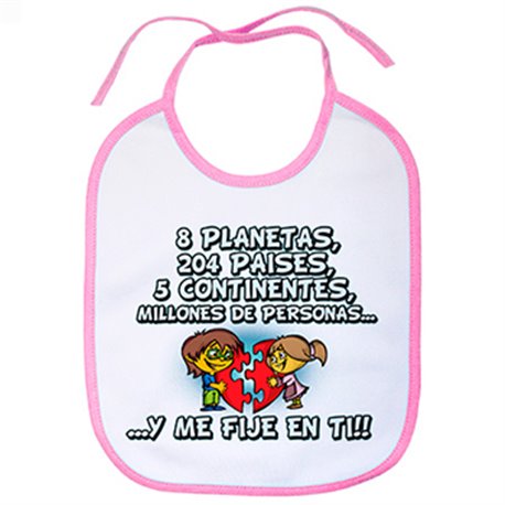 Babero regalo frase de amor San Valentín