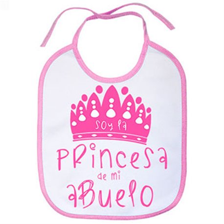 Babero Soy la princesa de mi abuelo