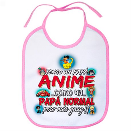 Babero tengo un papá Anime Otaku como un papá normal pero más guay