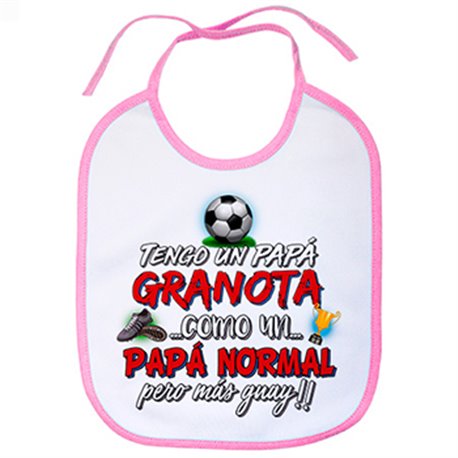 Babero tengo un papá Granota como un papá normal pero más guay