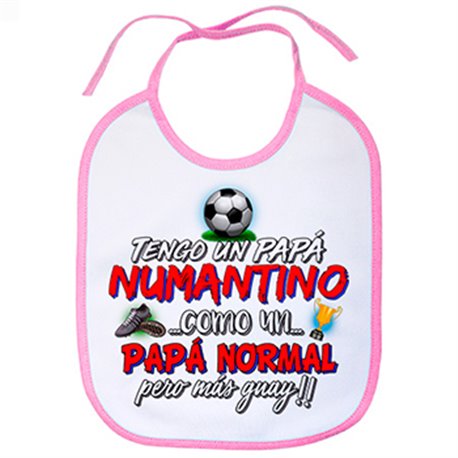 Babero tengo un papá Numantino como un papá normal pero más guay