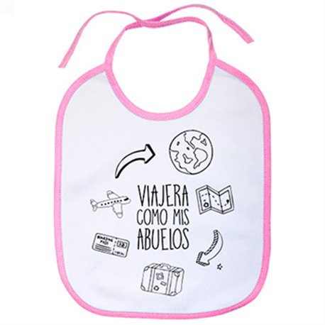 Babero viajera como mis abuelos