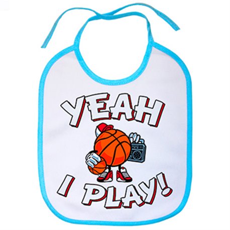 Babero Yeah I Play Basketball