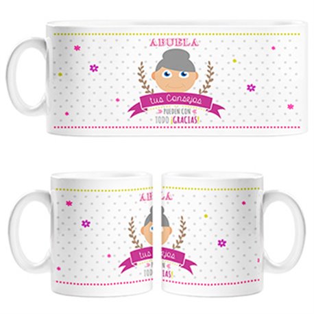 Taza abuela tus consejos pueden con todo gracias