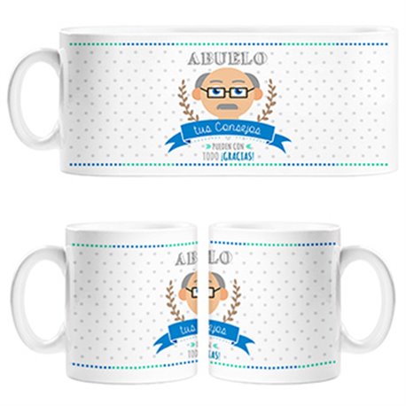 Taza abuelo tus consejos pueden con todo gracias