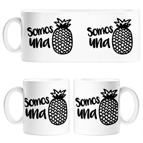 Taza frase somos una piña