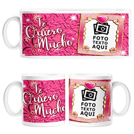 Taza personalizada con foto te quiero mucho esposa amante mujer mama madre abuela