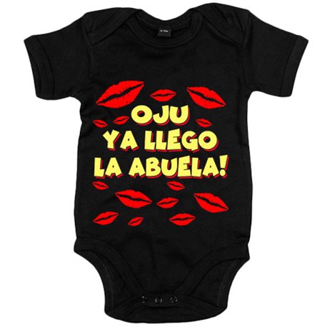 Body bebé frase divertida oju ya llegó la abuela
