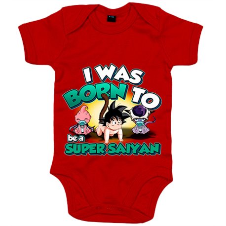 Body bebé parodia nacido super saiyan guerrero