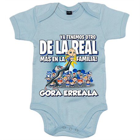 Body bebé ya tenemos otro de La Real más en la familia para aficionado al fútbol 