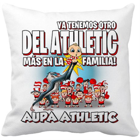 Cojín con relleno ya tenemos otro del Athletic más en la familia Bilbao fútbol