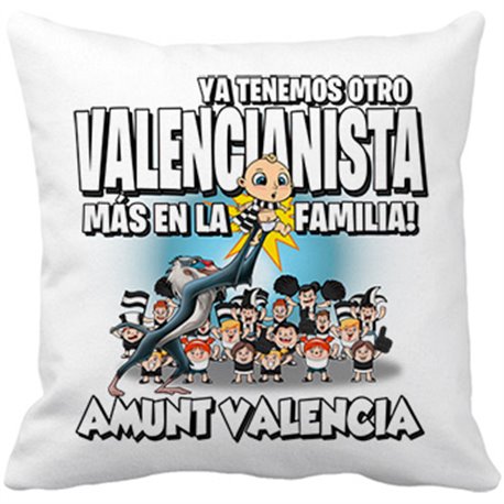 Cojín con relleno ya tenemos otro Valencianista más en la familia Valencia fútbol
