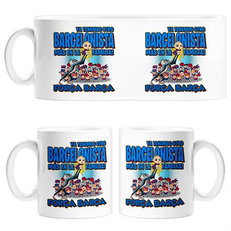 Taza ya tenemos otro Barcelonista más en la familia Barcelona fútbol