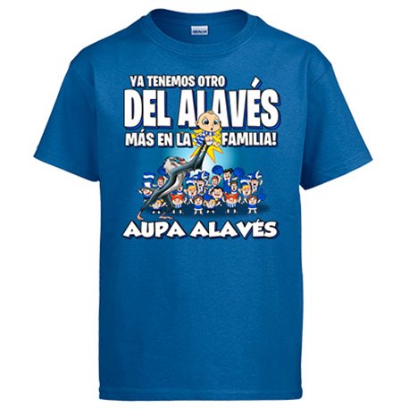 Camiseta ya tenemos otro del Alavés más en la familia para aficionado al fútbol de Vitoria
