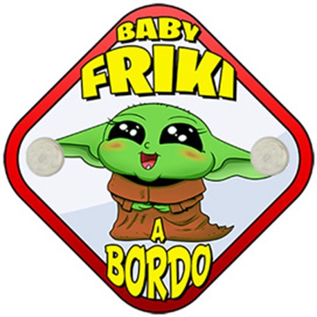 Placa bebé a bordo baby friki a bordo