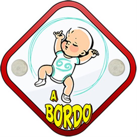 Placa bebé a bordo signo Cáncer