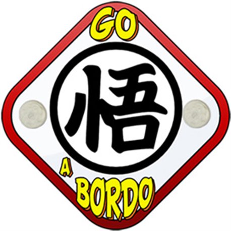 Placa bebé a bordo símbolo kanji parodia de Go a bordo