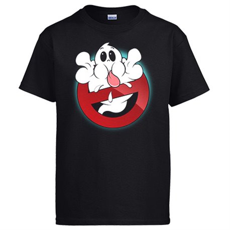 Camiseta parodia divertida caza fantasma burlón