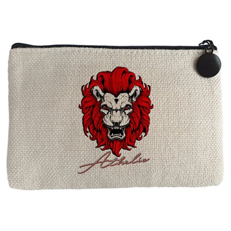 Monedero ilustración león de Bilbao fan del Athletic