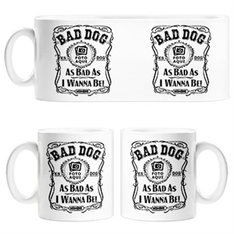 Taza frase perro mascota personalizable con nombre y foto