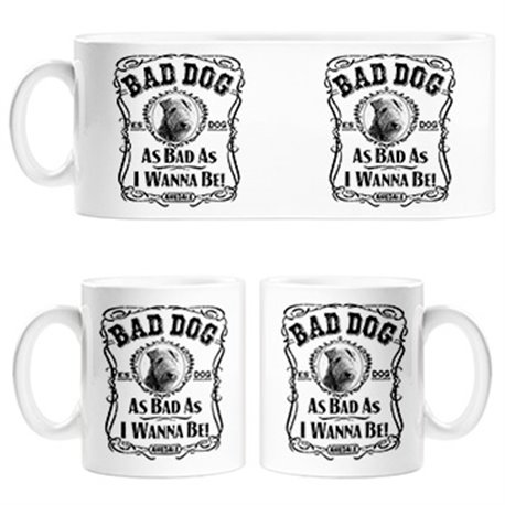 Taza frase perro raza Airdeale Bad dog as bad as I wanna be