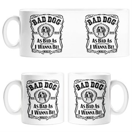 Taza frase perro raza Beagle Bad dog as bad as I wanna be