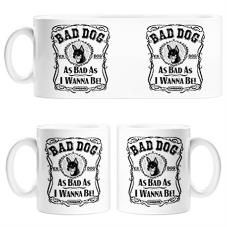 Taza frase perro raza Chihuahua Bad dog as bad as I wanna be