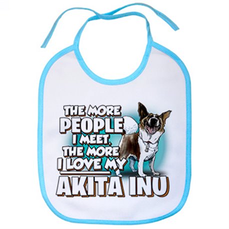 Babero I love my Akita Inu raza perro
